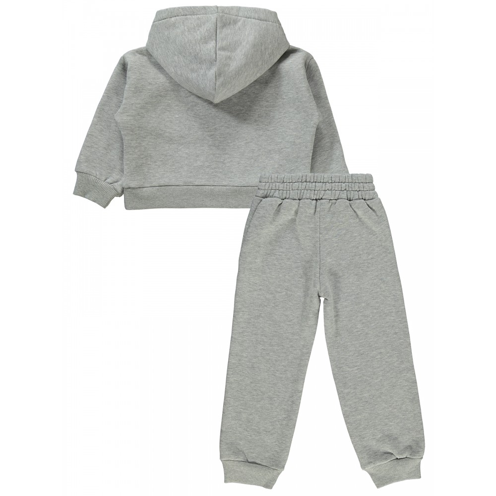 Civil Girls - Gray Melange - Girls-Tracksuit-2-3-4-5 Year (1-1-1-1) 4