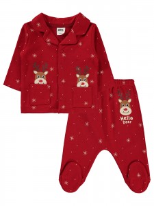 Civil Baby - Red - Baby-Pajama Set-56-62-68 Month(1-1-1) 3