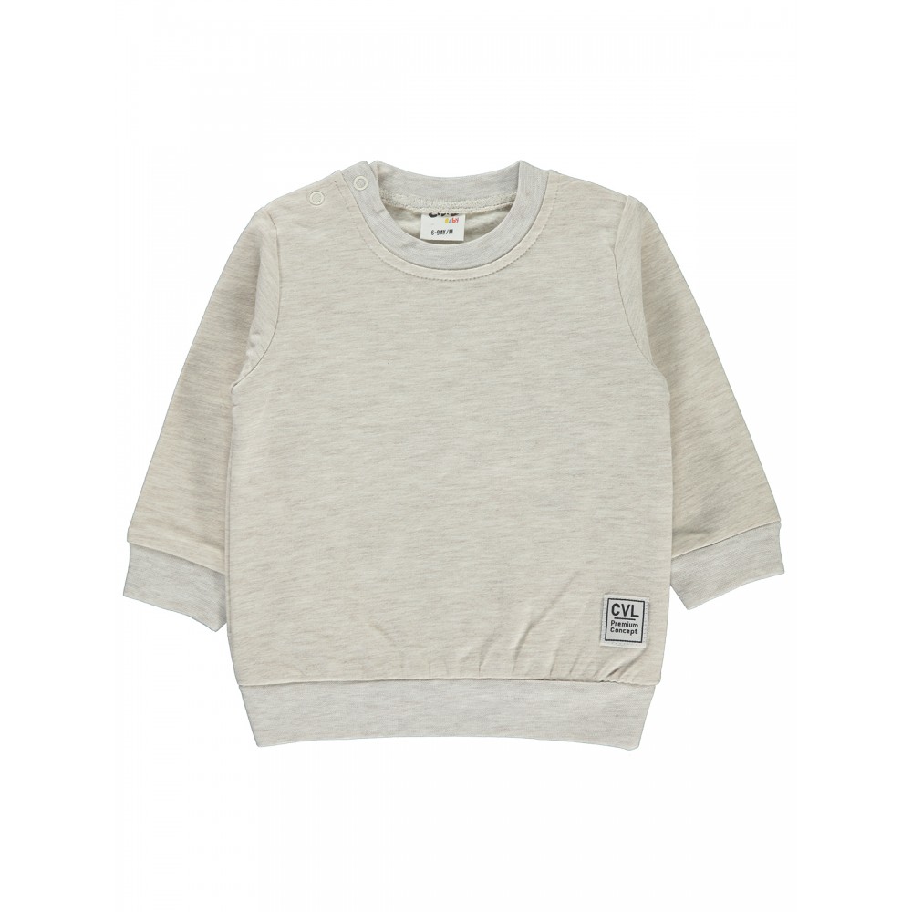 Civil Baby - Beige Marl - Baby-Sweatshirt-68-74-80-86 Size (1-1-2-2) 6