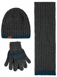 Civil Boys - Anthracite - Boys-Scarf, Beanie, and Gloves Sets-S Size (Of 4) 4