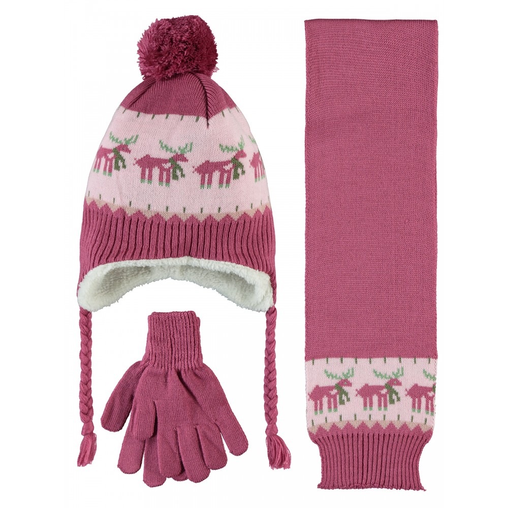 Civil Girls - Plum - Girls-Scarf, Beanie, and Gloves Sets-S Size (Of 4) 4