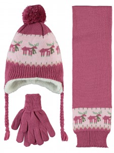 Civil Girls - Plum - Girls-Scarf, Beanie, and Gloves Sets-S Size (Of 4) 4