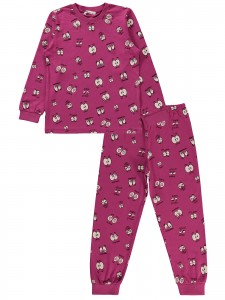 Amaranth Color Girls-Pajama Set