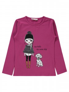 Civil Girls - Amaranth Color - Girls-Sweatshirt-6-7-8-9 Year (1-1-1-1) 4