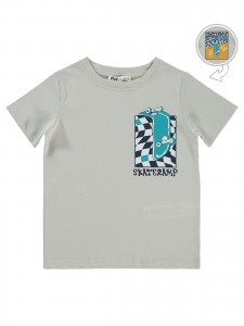 Light Gray Boys-T-Shirt