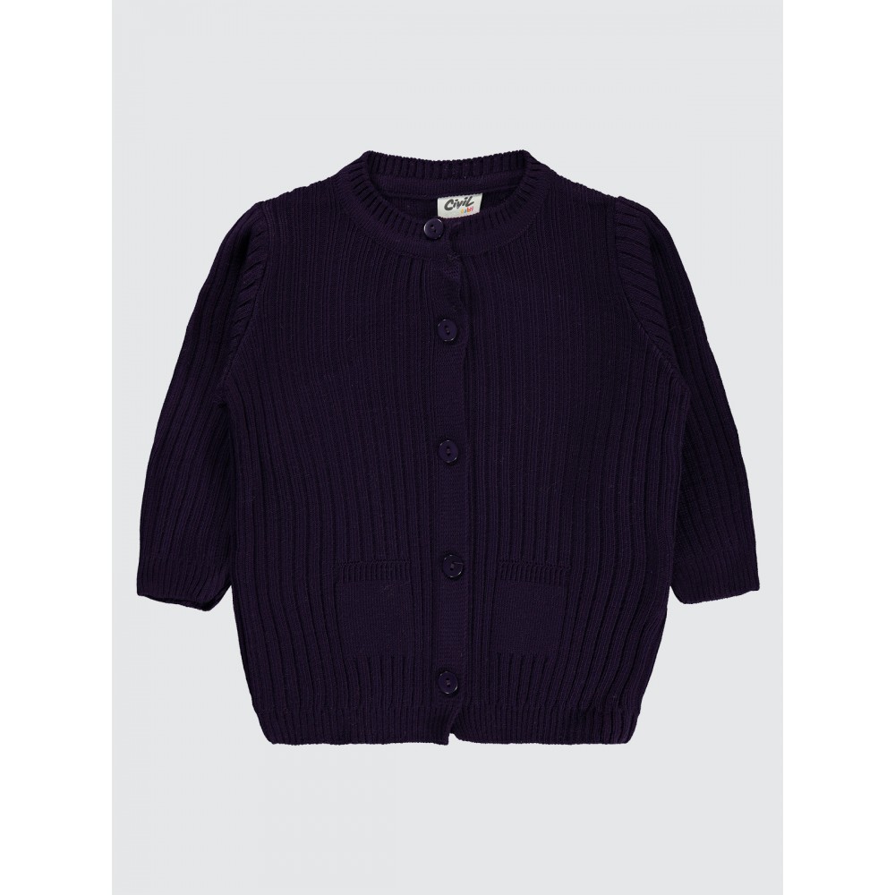 Beetroot Purple Baby-Cardigan Beetroot Purple Baby-Cardigan