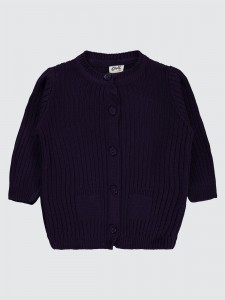 Beetroot Purple Baby-Cardigan