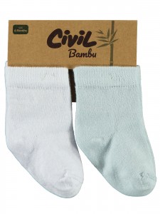 White-Blue Baby-Sock Sets