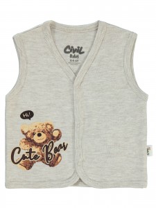 Beige Melange Baby-Vest