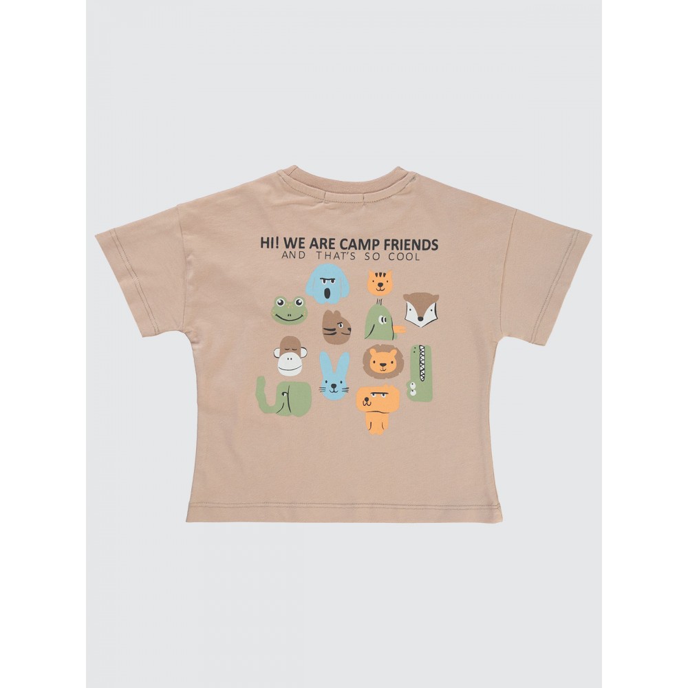 Light Brown Boys-T-Shirt Light Brown Boys-T-Shirt