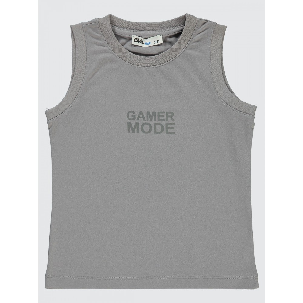 Gray Boys-T-Shirt Gray Boys-T-Shirt