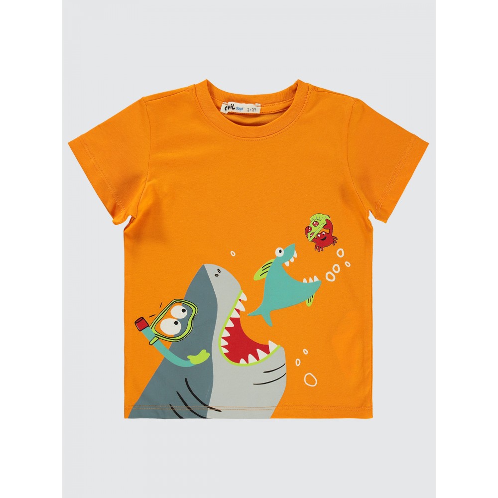 Light Orange Boys-T-Shirt Light Orange Boys-T-Shirt