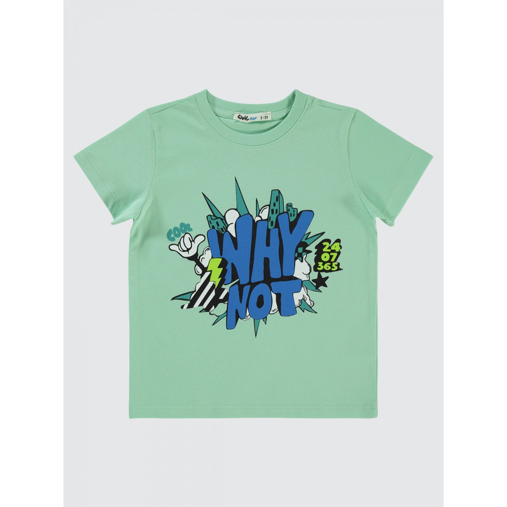Sea Green Boys-T-Shirt Sea Green Boys-T-Shirt