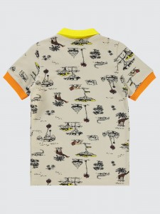 Stone Color Boys-T-Shirt