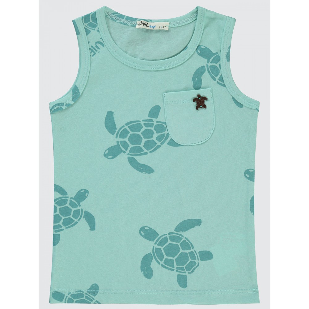 Turquoise Boys-T-Shirt Turquoise Boys-T-Shirt