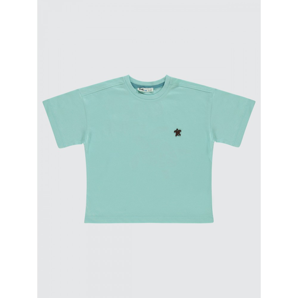 Turquoise Boys-T-Shirt Turquoise Boys-T-Shirt