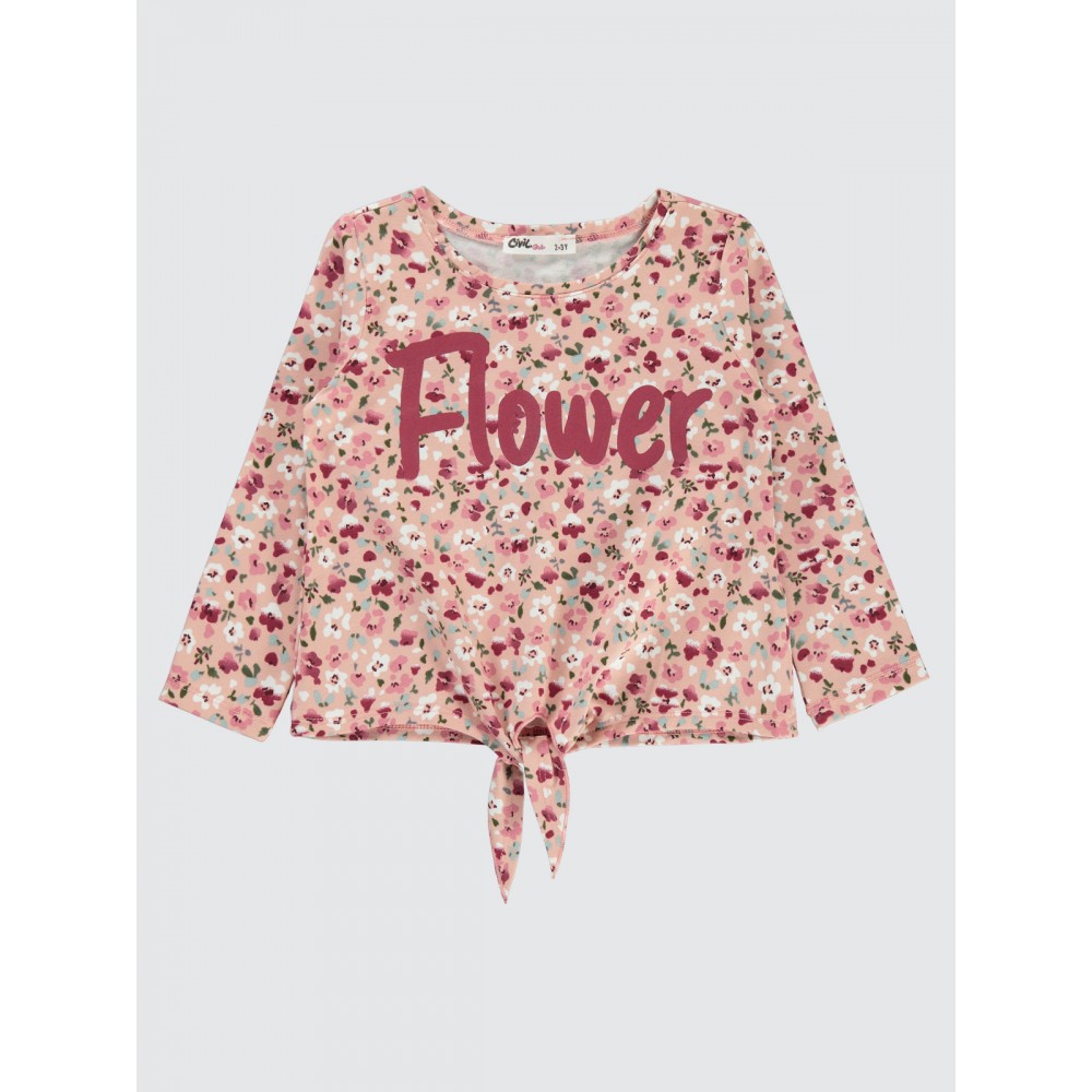 Dark Powder Pink Girls-Sweatshirt Dark Powder Pink Girls-Sweatshirt