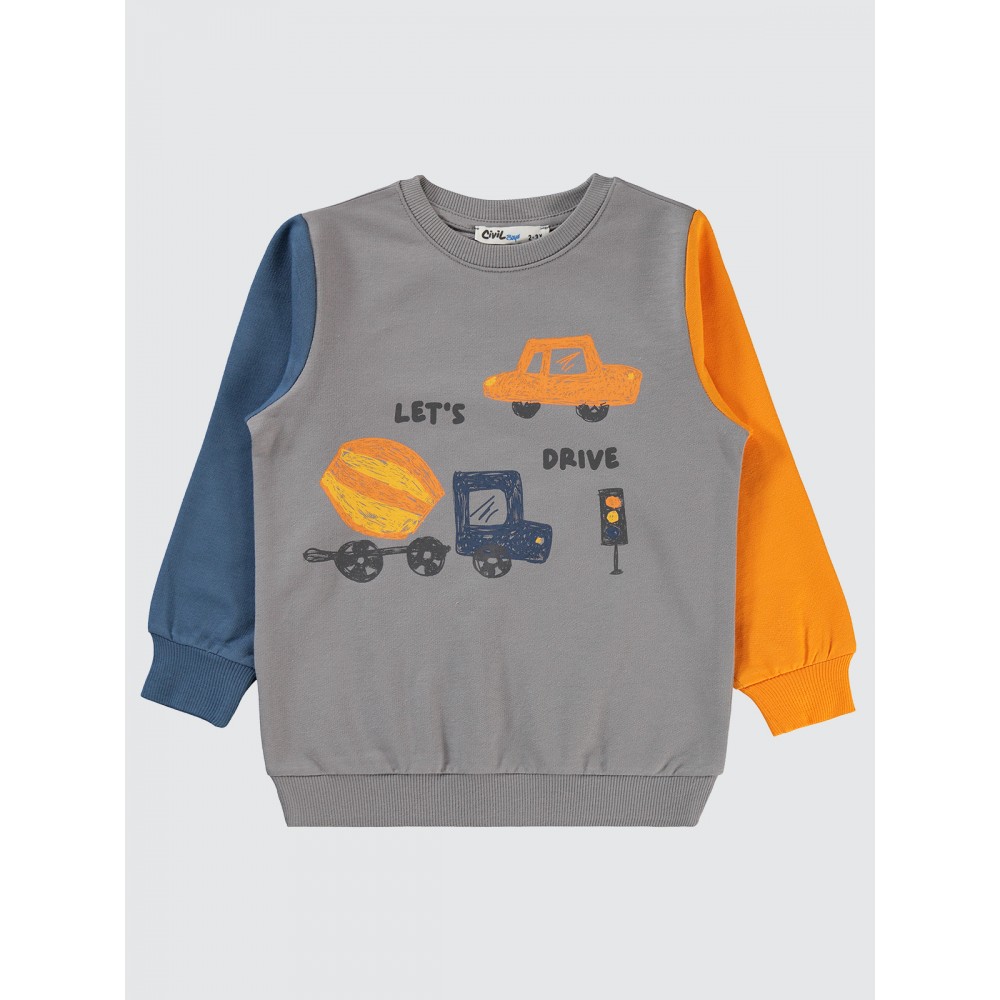 Gray Boys-Sweatshirt Gray Boys-Sweatshirt