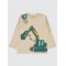 Stone Color Boys-Sweatshirt