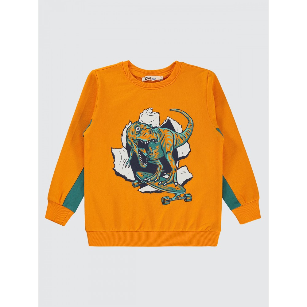 Light Orange Boys-Sweatshirt Light Orange Boys-Sweatshirt
