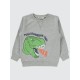 Gray Melange Boys-Sweatshirt Gray Melange Boys-Sweatshirt