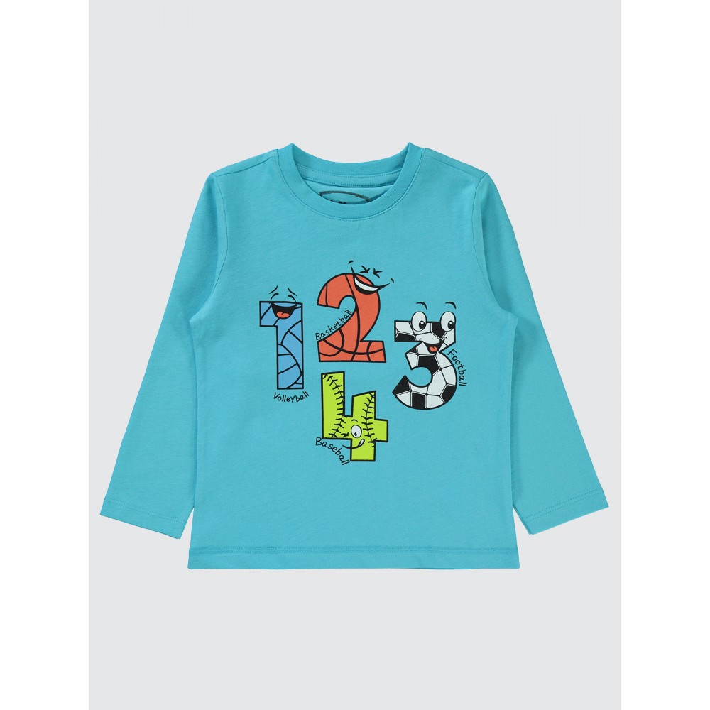 Turquoise Boys-Sweatshirt Turquoise Boys-Sweatshirt