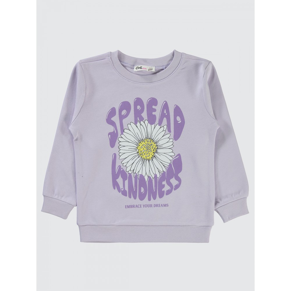 Delicate Lavender Girls-Sweatshirt Delicate Lavender Girls-Sweatshirt