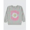 Heather Gray Melange Girls-Sweatshirt