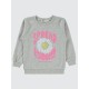 Heather Gray Melange Girls-Sweatshirt Heather Gray Melange Girls-Sweatshirt