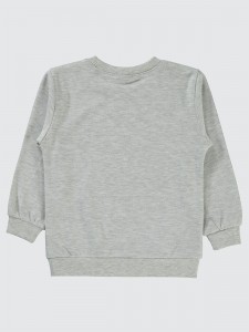 Heather Gray Melange Girls-Sweatshirt