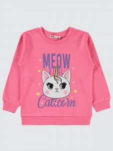 Pink Cyclamen Girls-Sweatshirt