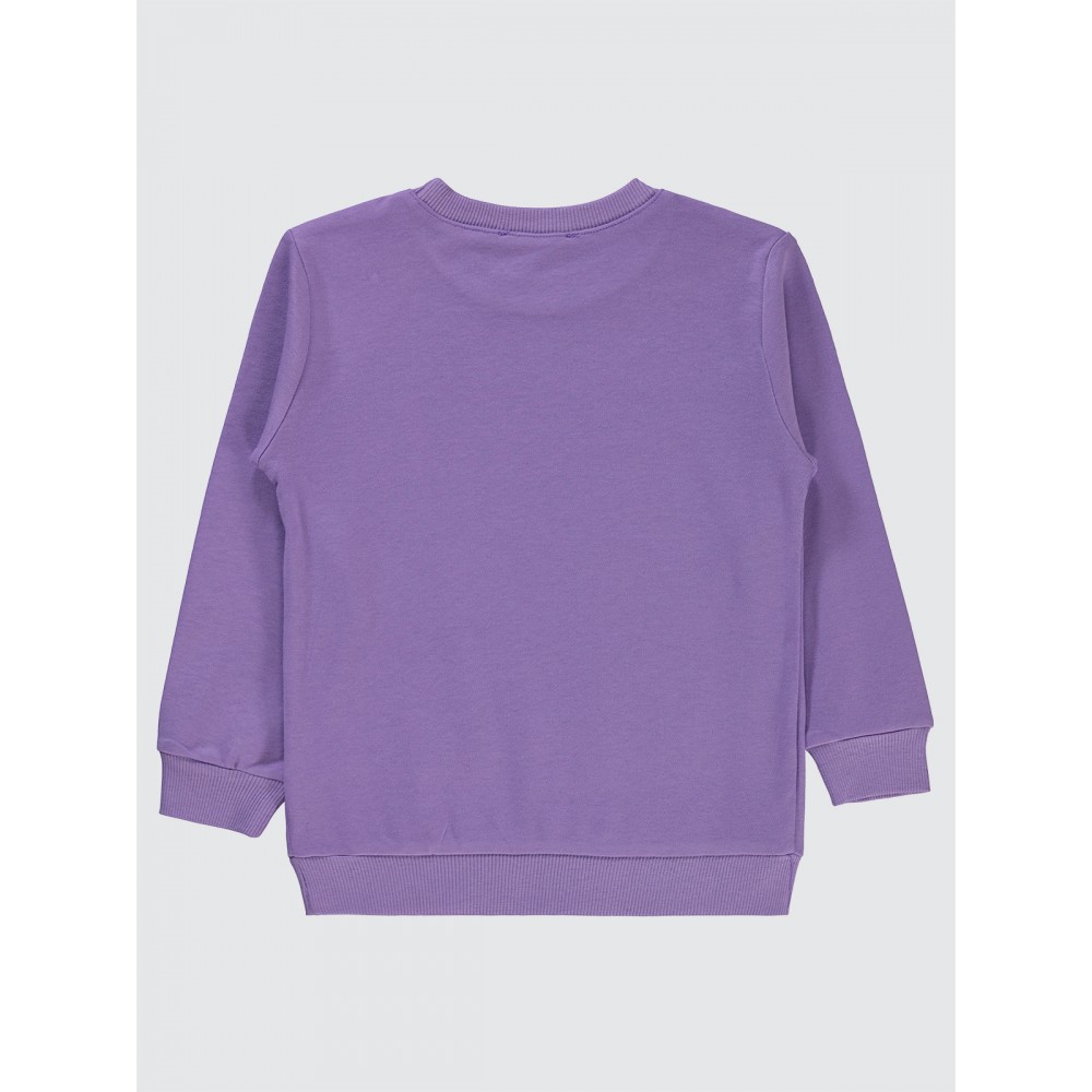 Metal Lavendar Lilac Girls-Sweatshirt Metal Lavendar Lilac Girls-Sweatshirt