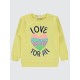 Light Yellow Girls-Sweatshirt Light Yellow Girls-Sweatshirt