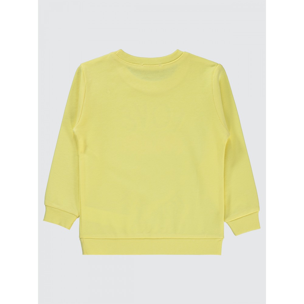 Light Yellow Girls-Sweatshirt Light Yellow Girls-Sweatshirt