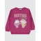 Amaranth Color Girls-Sweatshirt