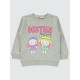 Heather Gray Melange Girls-Sweatshirt Heather Gray Melange Girls-Sweatshirt