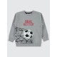 Gray Melange Boys-Sweatshirt Gray Melange Boys-Sweatshirt
