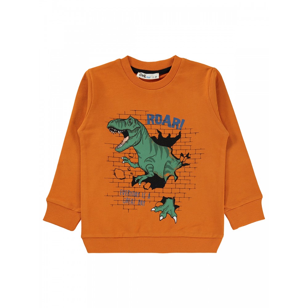 Dark Orange Boys-Sweatshirt Dark Orange Boys-Sweatshirt