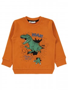 Dark Orange Boys-Sweatshirt