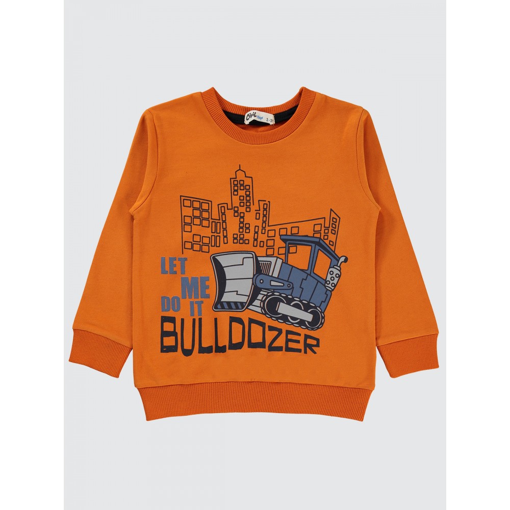 Dark Orange Boys-Sweatshirt Dark Orange Boys-Sweatshirt