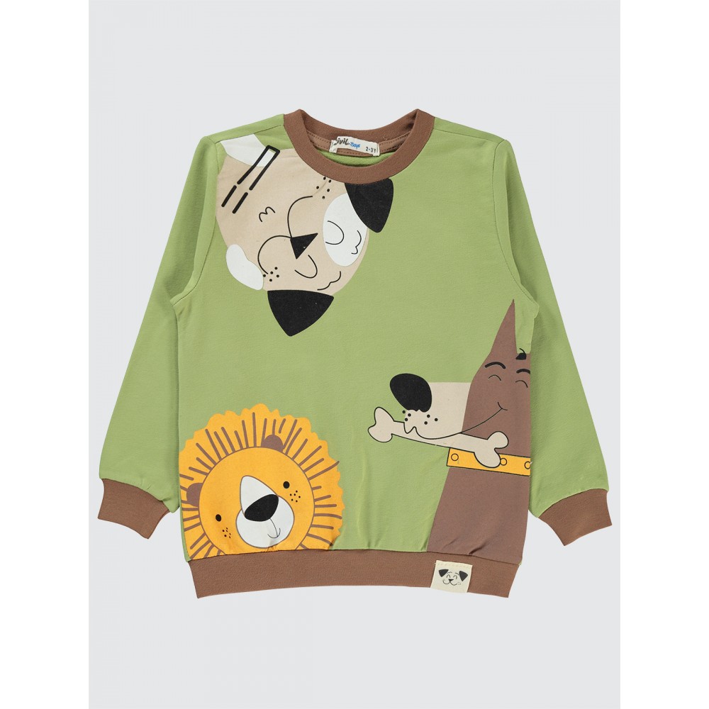 Green Almond Boys-Sweatshirt Green Almond Boys-Sweatshirt