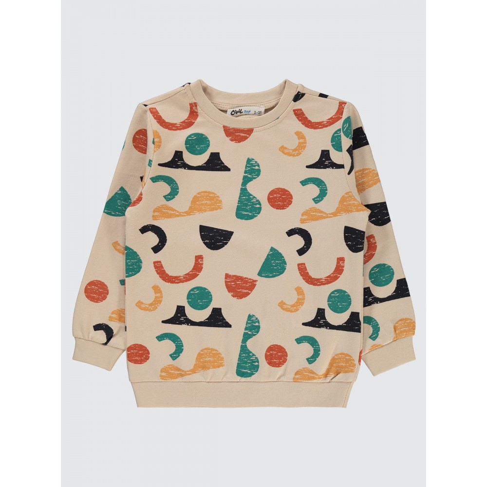 Stone Color Boys-Sweatshirt Stone Color Boys-Sweatshirt