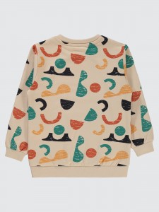 Stone Color Boys-Sweatshirt