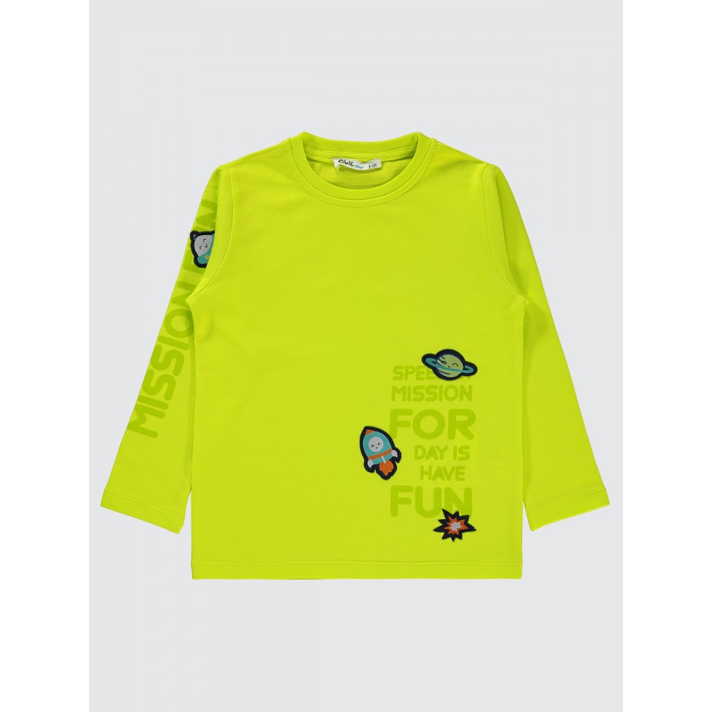 Neon Yellow Boys-Sweatshirt Neon Yellow Boys-Sweatshirt