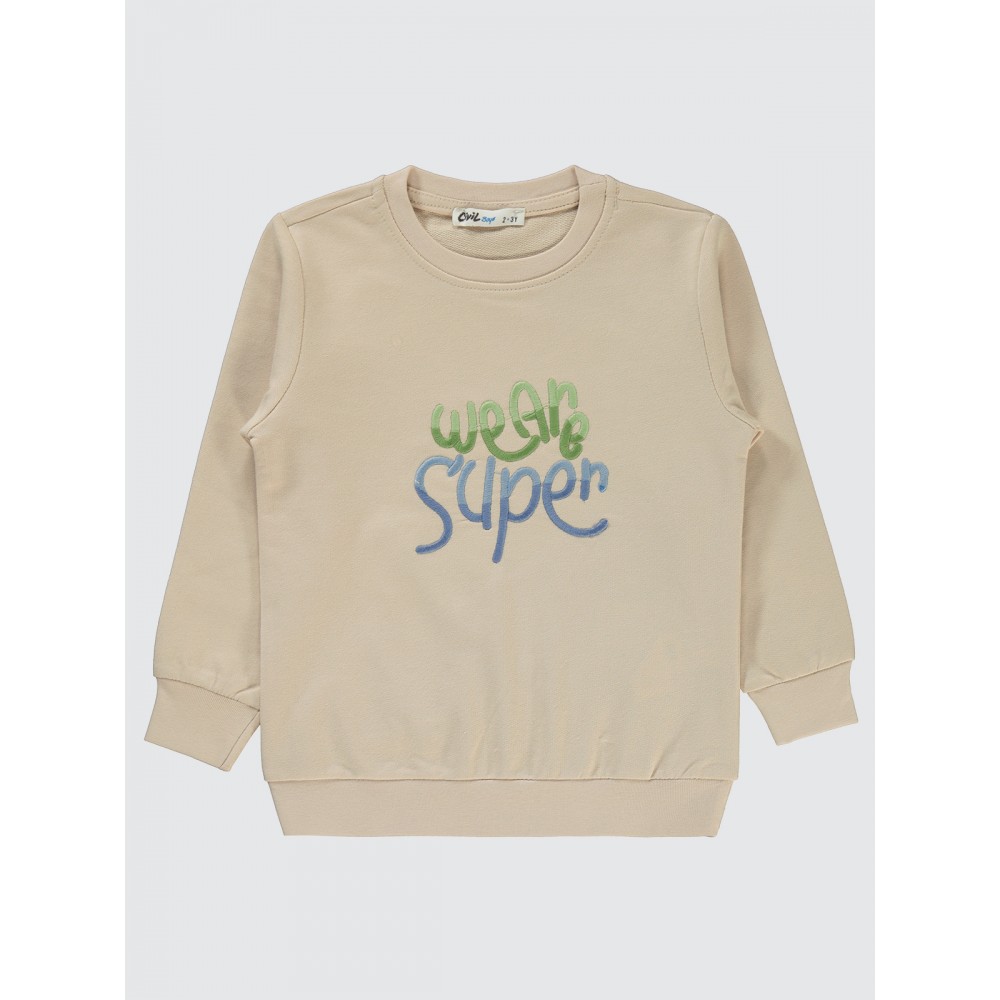 Stone Color Boys-Sweatshirt Stone Color Boys-Sweatshirt