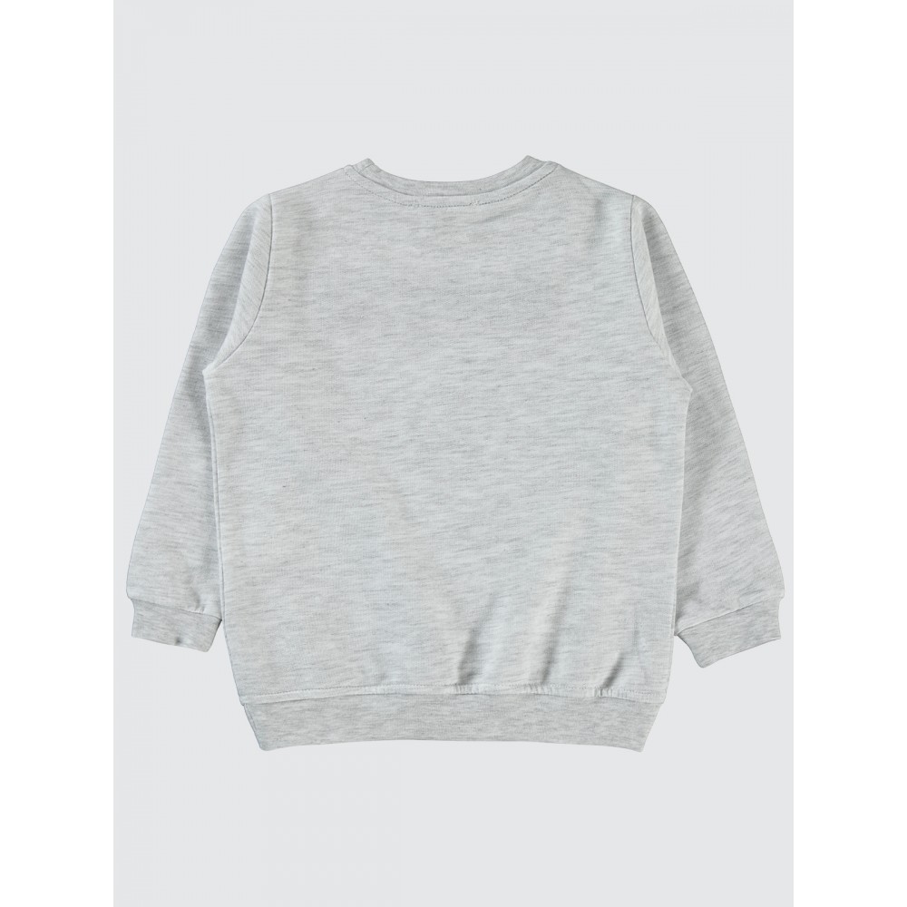 Heather Gray Melange Boys-Sweatshirt Heather Gray Melange Boys-Sweatshirt