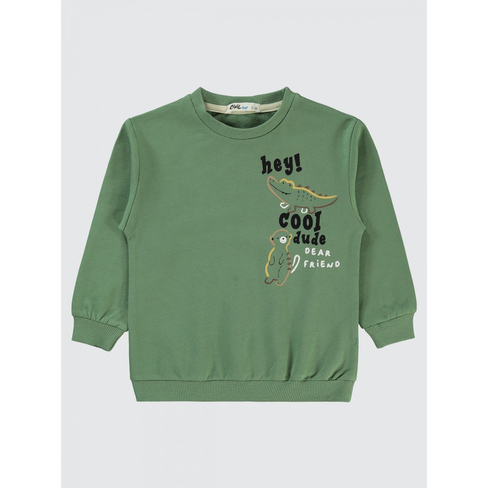 Green Boys-Sweatshirt Green Boys-Sweatshirt