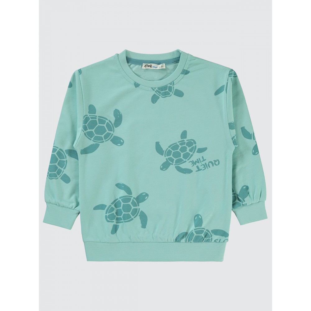 Turquoise Boys-Sweatshirt Turquoise Boys-Sweatshirt