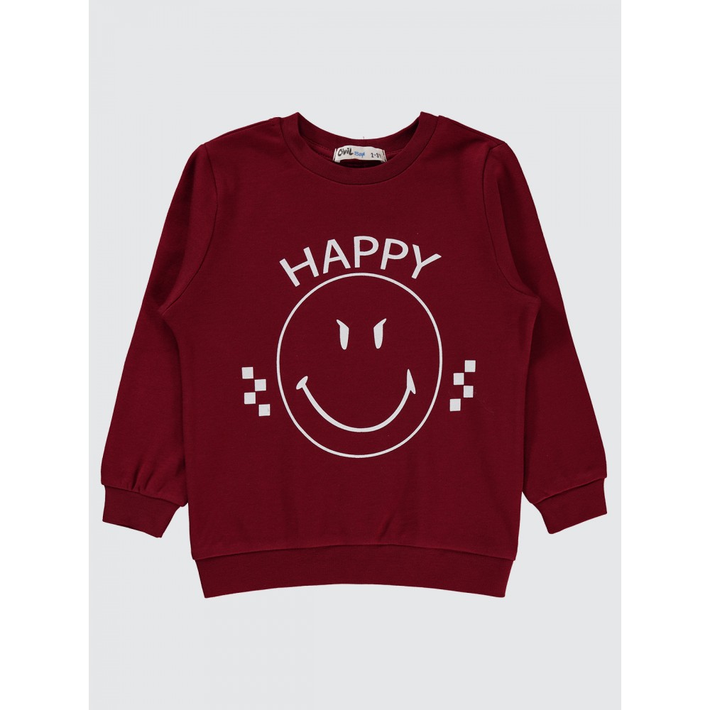 Burgundy Boys-Sweatshirt Burgundy Boys-Sweatshirt