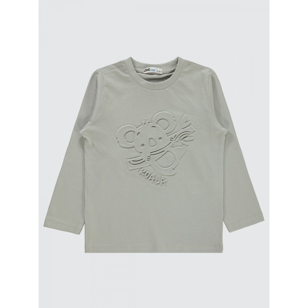 Light Gray Boys-Sweatshirt Light Gray Boys-Sweatshirt